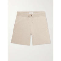 MR P. Straight-Leg Pintucked Wool and Cashmere-Blend Drawstring Shorts 45666037504687822