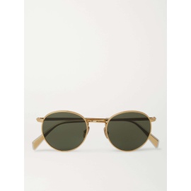CELINE HOMME Round-Frame Gold-Tone Sunglasses 560971903942143