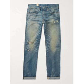 RRL Ridgway Slim-Fit Distressed Selvedge Denim Jeans 666467151988639