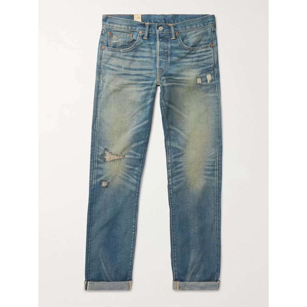  RRL Ridgway Slim-Fit Distressed Selvedge Denim Jeans 666467151988639