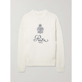 FRAME + Ritz Paris embroidered cashmere sweater 790721178