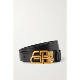 발렌시아가 BALENCIAGA BB reversible croc-effect and smooth leather waist belt 790709759