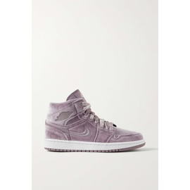 NIKE Purple Air Jordan 1 Mid SE velvet sneakers 1647597284185237