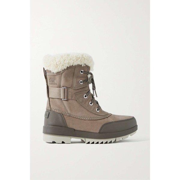 쏘렐 SOREL Torino II Parc shearling-trimmed leather ankle boots 790705124