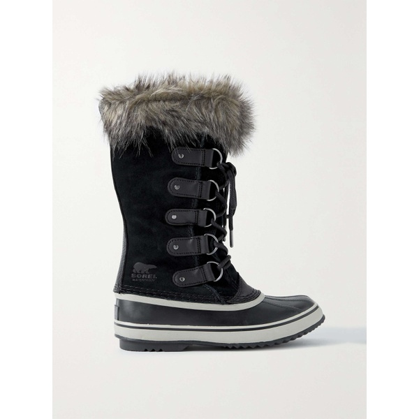 쏘렐 SOREL Joan of Arctic faux fur-trimmed waterproof suede and rubber boots 790705126