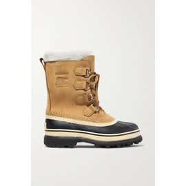 SOREL Caribou fleece-trimmed nubuck and rubber snow boots | NET-A-PORTER CL 790705123