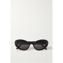 디올 DIOR EYEWEAR DiorSignature B3U cat-eye acetate and gold-tone sunglasses 790723004
