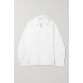 아크네 스튜디오 ACNE STUDIOS White Cutout stretch-cotton poplin shirt 790679460