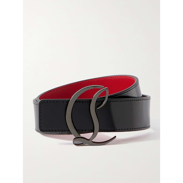 크리스찬 루부탱 크리스찬 루부탱 CHRISTIAN LOUBOUTIN Embellished glossed-leather waist belt 790700494