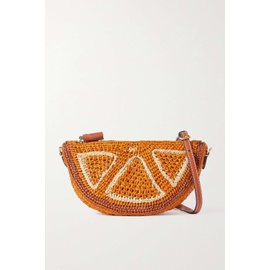 ANYA HINDMARCH Orange raffia shoulder bag | NET-A-PORTER 790704542