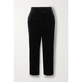 띠어리 THEORY Treeca cropped cotton-blend velvet slim-leg pants 790712592