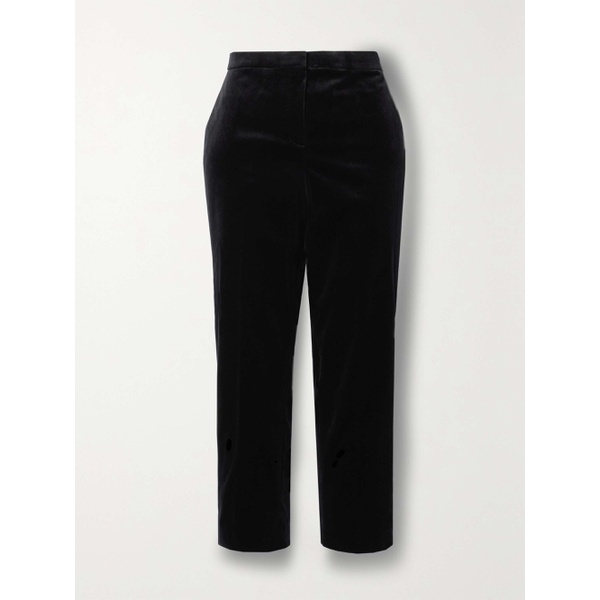 띠어리 띠어리 THEORY Treeca cropped cotton-blend velvet slim-leg pants 790712592