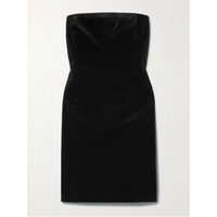 띠어리 THEORY Strapless stretch-cotton velvet mini dress 790712147