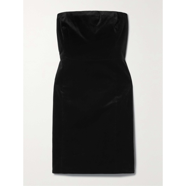 띠어리 띠어리 THEORY Strapless stretch-cotton velvet mini dress 790712147