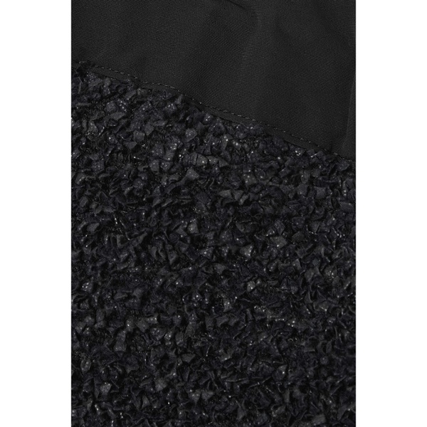  사카이 SACAI Grosgrain-trimmed frayed tweed shorts 790723049
