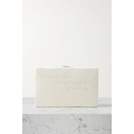 ANYA HINDMARCH I Carry Your Heart embroidered recycled-satin clutch | NET-A-PORTER 790726986