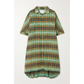 알썰틴 R13 Checked cotton-flannel mini shirt dress | NET-A-PORTER 790711760