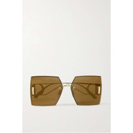 디올 DIOR EYEWEAR 30Montaigne S7U square-frame gold-tone sunglasses 790726495