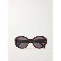CELINE EYEWEAR Oversized round-frame tortoiseshell acetate sunglasses 790730448