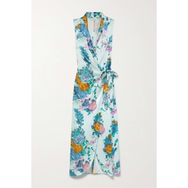 빈스 VINCE Floral-print satin maxi wrap dress | NET-A-PORTER 790741302