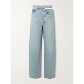 에이골디 AGOLDE + NET SUSTAIN Broken Waistband cutout high-rise straight-leg organic jeans 790749866