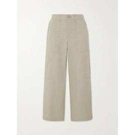 에이골디 AGOLDE Daria Utility cropped cotton-blend poplin wide-leg pants 790750172
