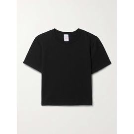 리던 RE/DONE + Hanes Micro cropped cotton-jersey T-shirt 790729663