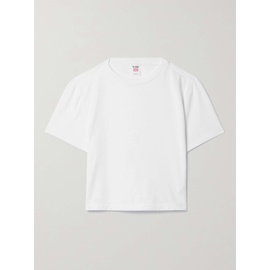 리던 RE/DONE + Hanes Micro cropped cotton-jersey T-shirt 790746147