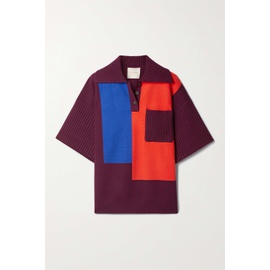 ROKSANDA Color-block knitted polo shirt | NET-A-PORTER 790744863