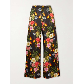 BORGO DE NOR Halia floral-print crepe wide-leg pants 790752235