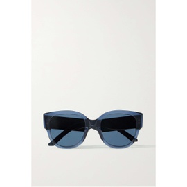 디올 DIOR EYEWEAR Wildior BU round-frame embossed acetate sunglasses 790726494