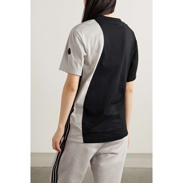 아디다스 몽클레어 MONCLER GENIUS + 아디다스 오리지널 adidas Originals two-tone cotton-jersey T-shirt 790769936