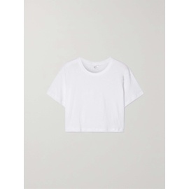 LESET Cropped slub cotton-jersey T-shirt 790760563