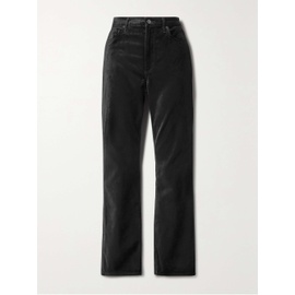 에이골디 AGOLDE Nico cotton-blend velvet straight-leg pants 790774774