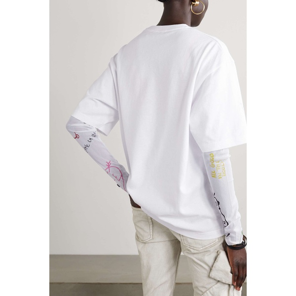 아크네스튜디오 아크네 스튜디오 ACNE STUDIOS + NET SUSTAIN printed organic cotton-jersey T-shirt 790751213