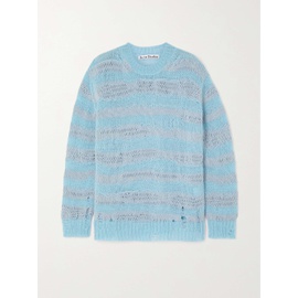 아크네 스튜디오 ACNE STUDIOS Distressed striped knitted sweater 790751130