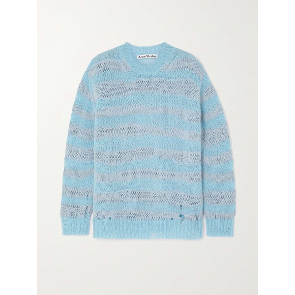 아크네스튜디오 아크네 스튜디오 ACNE STUDIOS Distressed striped knitted sweater 790751130