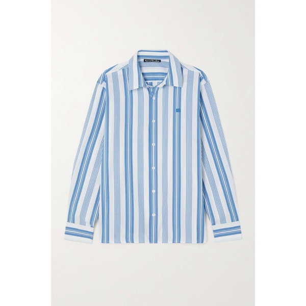 아크네스튜디오 아크네 스튜디오 ACNE STUDIOS + NET SUSTAIN striped organic cotton-poplin shirt 790751201