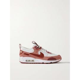 NIKE Air Max 90 Futura leather-trimmed suede and mesh sneakers 1647597314456114
