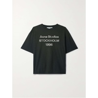 아크네 스튜디오 ACNE STUDIOS Printed distressed organic cotton-jersey T-shirt 790773045