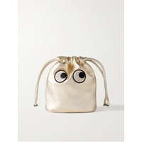 ANYA HINDMARCH Eyes metallic leather pouch 790750530