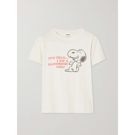 리던 RE/DONE + Peanuts printed cotton-jersey T-shirt 790760640