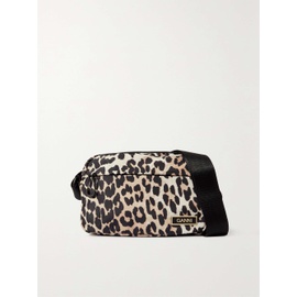 가니 GANNI + NET SUSTAIN leopard-print recycled-shell shoulder bag 790742738