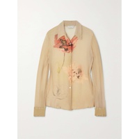 드리스 반 노튼 DRIES VAN NOTEN Floral-print plisse-silk blouse 790772464