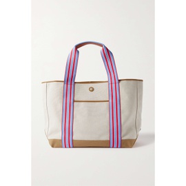 PARAVEL + NET SUSTAIN Cabana leather and canvas tote 790758957