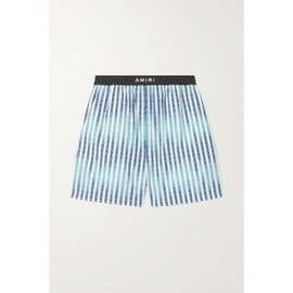 아미리 AMIRI Striped cotton-poplin shorts 790761976