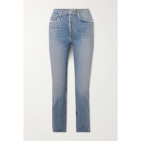 에이골디 AGOLDE Riley cropped high-rise straight-leg organic jeans 790764426