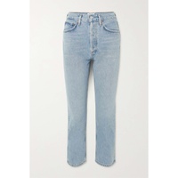 에이골디 AGOLDE Riley cropped high-rise straight-leg organic jeans 790764432