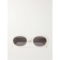 CELINE EYEWEAR Triomphe oval-frame acetate sunglasses 790768609