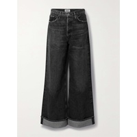 에이골디 AGOLDE + NET SUSTAIN Dame distressed high-rise wide-leg organic jeans 790773404